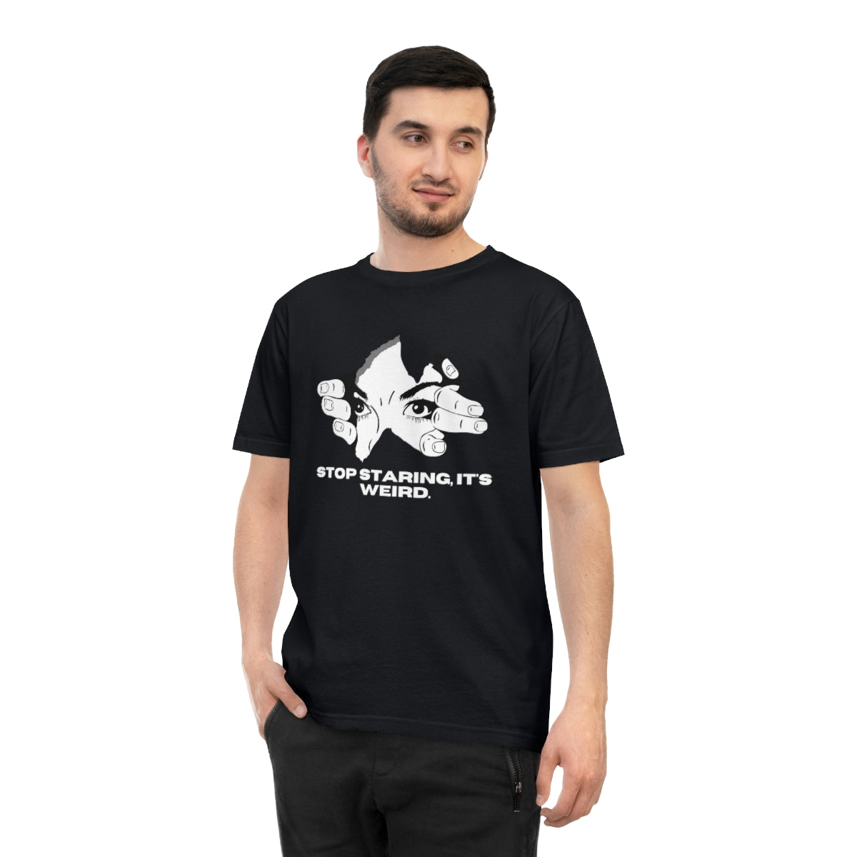 STOP STARING Unisex Classic Jersey T-shirt EMPTYRM.