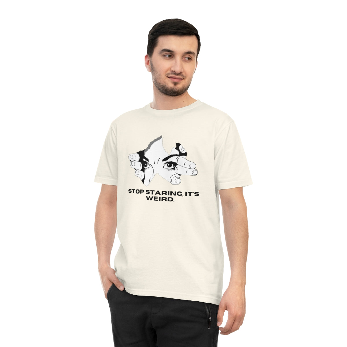 STOP STARING Unisex Classic Jersey T-shirt EMPTYRM.