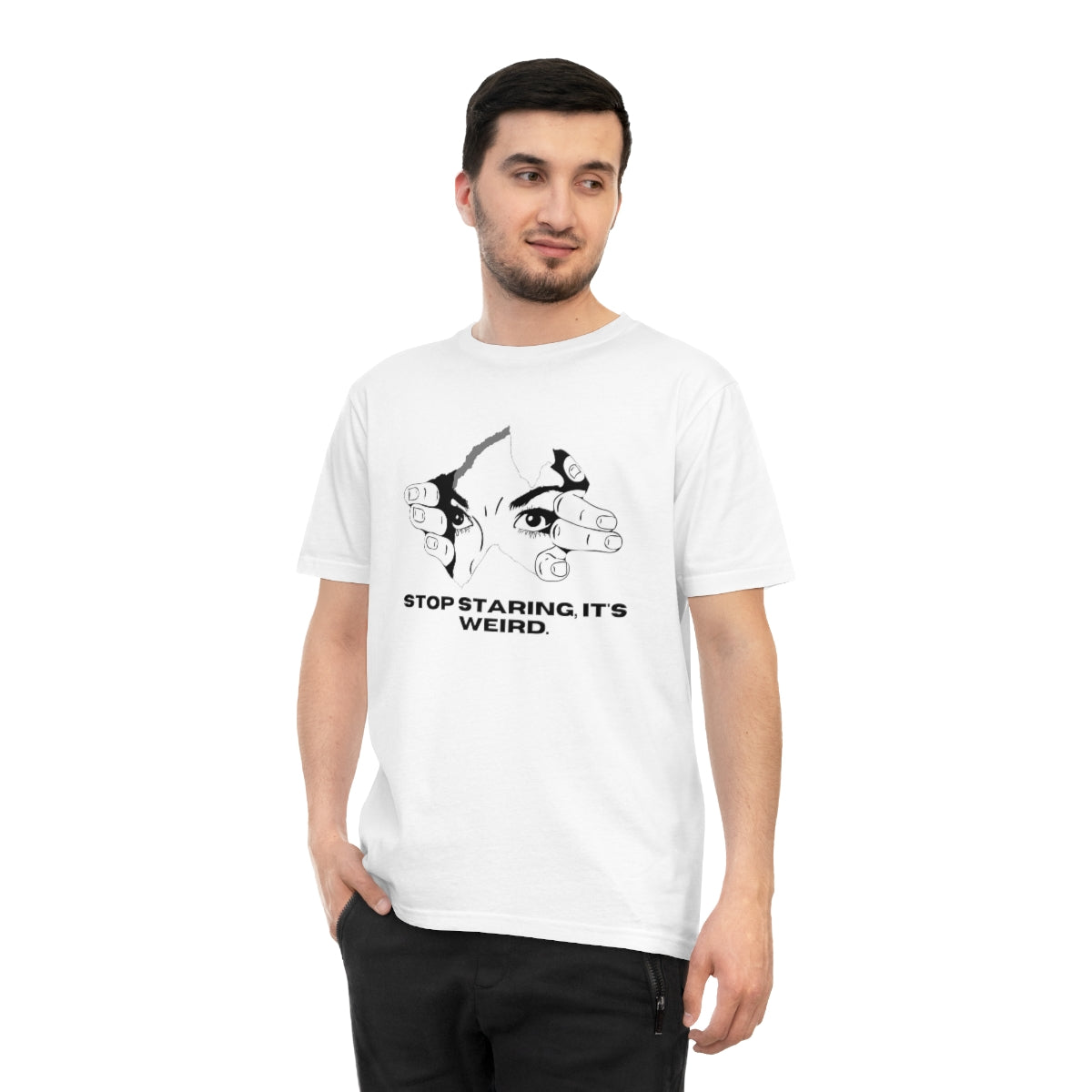 STOP STARING Unisex Classic Jersey T-shirt EMPTYRM.