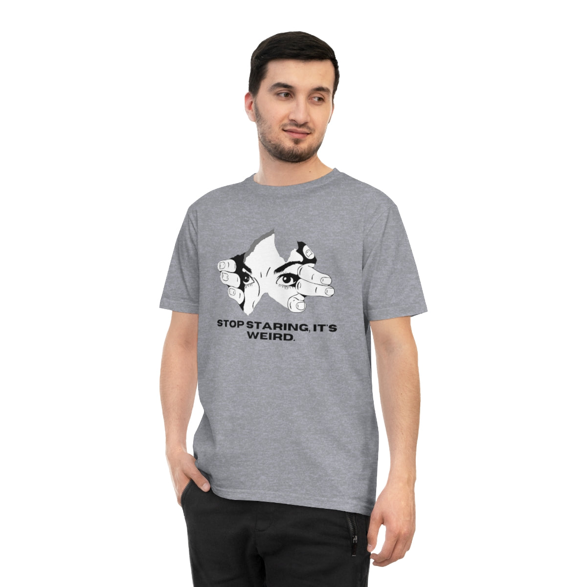 STOP STARING Unisex Classic Jersey T-shirt EMPTYRM.