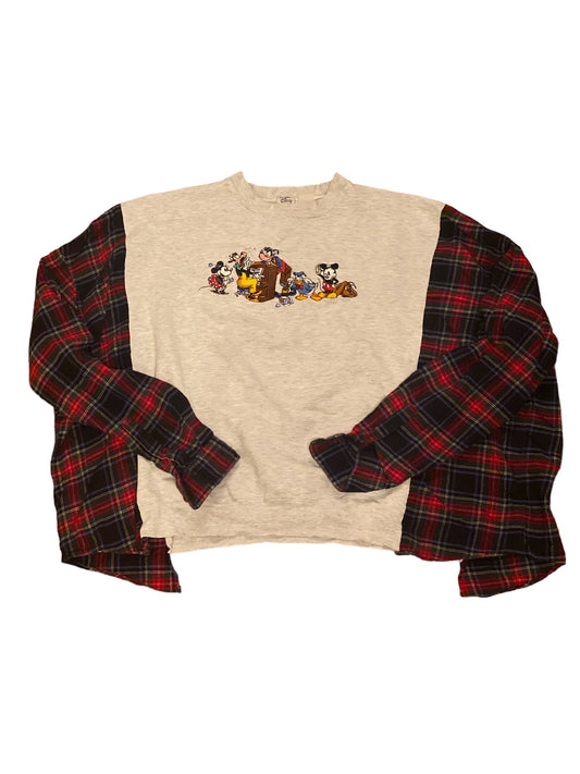 Mickey Mouse and Friends Flannel Crew Neck